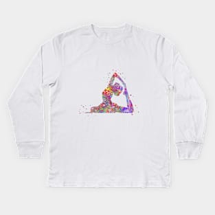 Yoga pose Kids Long Sleeve T-Shirt